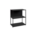 Ver imagem 4 de Estante Baixa Escritório 63cm X 36cm 3 Prateleiras F5 Office Cor:preto