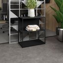 Ver imagem 1 de Estante Baixa Escritório 63cm X 36cm 3 Prateleiras F5 Office Cor:preto