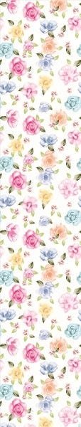 Papel De Parede Adesivo Lavável Rosas Coloridas 9m - 7