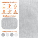 Ver imagem 6 de Papel de Parede Adesivo Lavavel Texturizado Linho Azul Céu Nublado 500x60cm