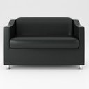 Ver imagem 4 de Kit 02 Poltronas Decorativas + Namoradeira Tilla 2 Lugares Cor:preto
