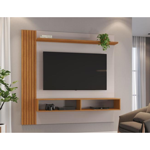 Painel Agrado para TV até 65" JCM Movelaria - Off/Cinamomo