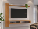 Ver imagem 1 de Painel Agrado para TV até 65" JCM Movelaria - Off/Cinamomo