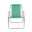 Ver imagem 2 de Cadeira de Praia Alta Sannet em Alumínio Cores Variadas Mor Cor:anis Anis