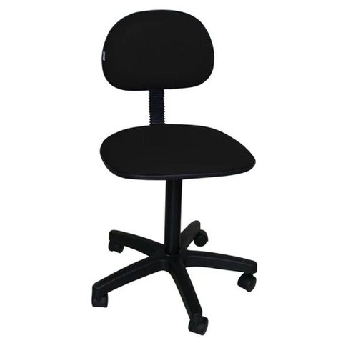 Cadeira Secretária Tropical sem Regulagem de Altura Preta