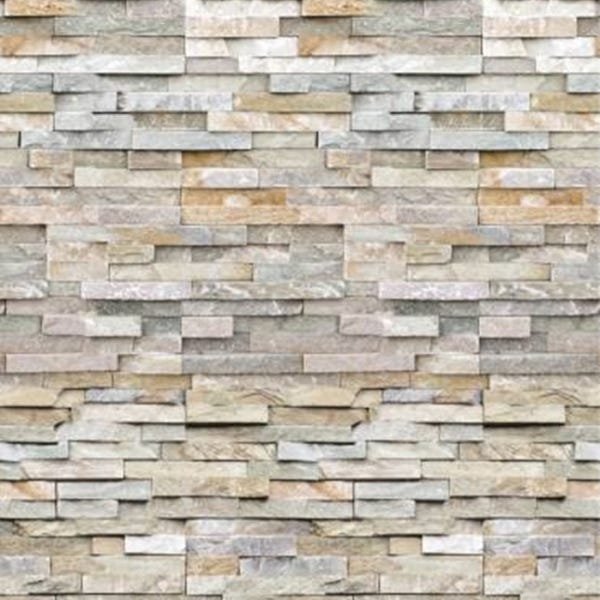 Papel de Parede Lavável Pedra 3D São Tomé Filete 15m - 1
