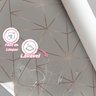 Papel De Parede Geométrico Cinza Rosê Dourado Para Sala Quarto 3d 6m - 2