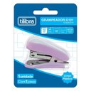 Ver imagem 5 de Mini Grampeador G101 com Extrator 12 Folhas Preto e Lilás - Tilibra