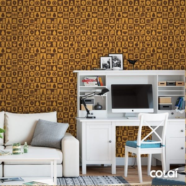 Papel De Parede Adesivo Lavável Cozinha 6m - 2