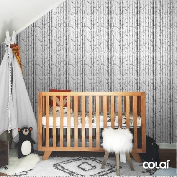 Papel De Parede Adesivo Lavável Árvores De Outono 6m - 6