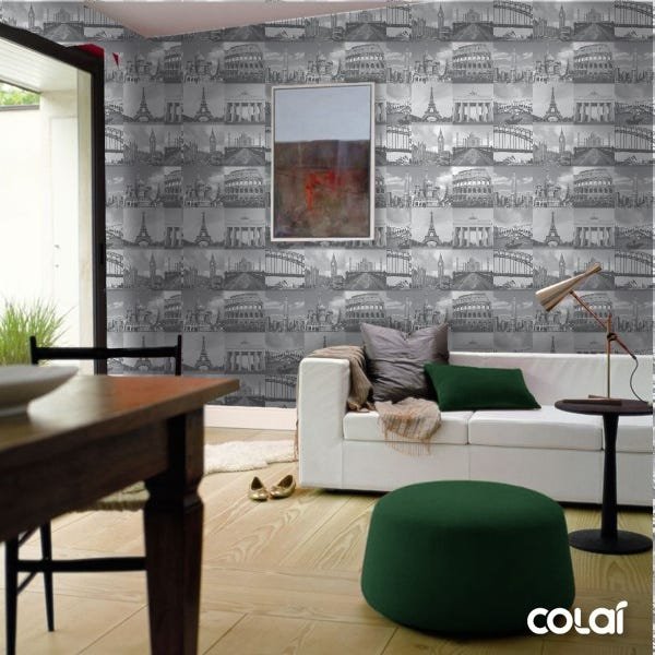Papel De Parede Adesivo Lavável Maravilhas Do Mundo 6m - 4