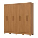 Ver imagem 2 de Guarda Roupa Casal 8 Portas 4 Gavetas Prime Marrom/Cinamomo