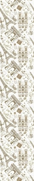 Papel De Parede Adesivo Lavável Paris Vintage 6m - 7