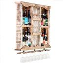 Ver imagem 2 de Barzinho Adega em Madeira com Espelho e Porta Taças- Rústico