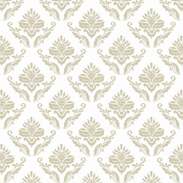 Papel De Parede Adesivo Lavável Arabesco Dourado 18m - 1