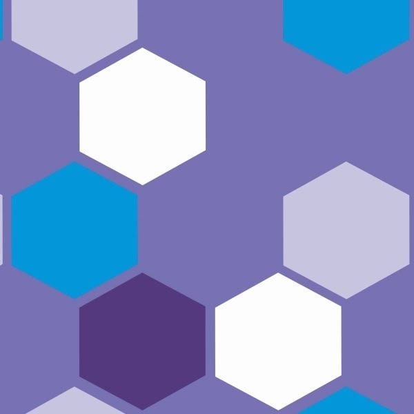 Papel De Parede Adesivo Lavável Hexágonos 18m - 1