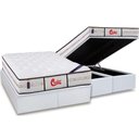 Ver imagem 1 de Cama Box Baú King: Colchão Molas Castor Pocket Gold Star Vitagel Classic + Base White(193x203)