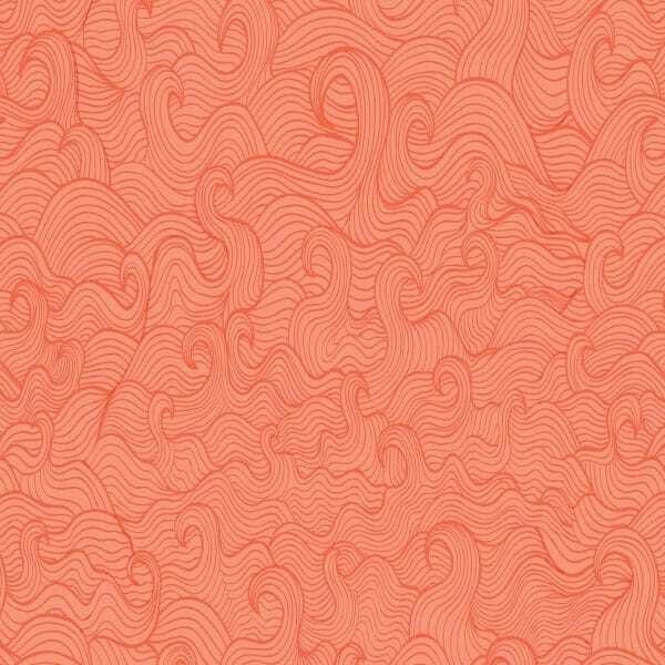 Papel De Parede Adesivo Lavável Ondas Rosê 18m - 1