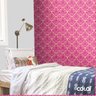 Papel De Parede Adesivo Lavável Abstrato Rosa 6m - 5