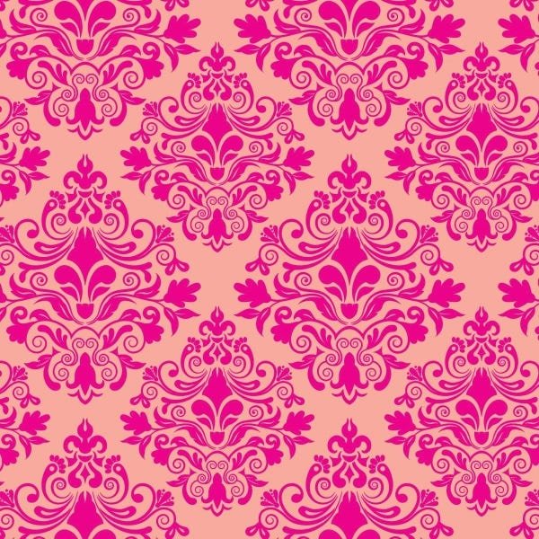 Papel De Parede Adesivo Lavável Abstrato Rosa 6m - 1