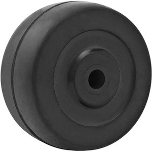 Roda de Borr. 2" Leve 25kg Eixo Bucha 6mm Borr. Preta Vonder