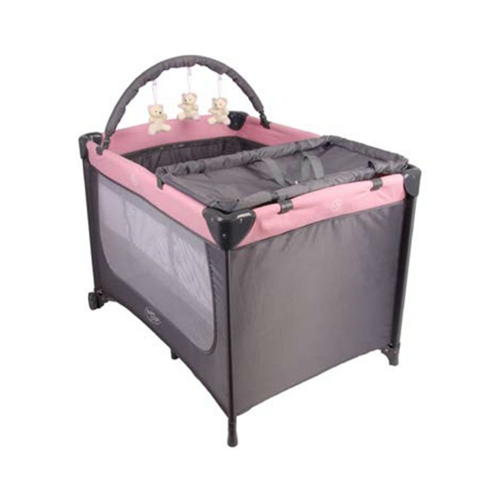 Berço Joly Trocador Desmontável Mobile Baby Style Rosa - 1