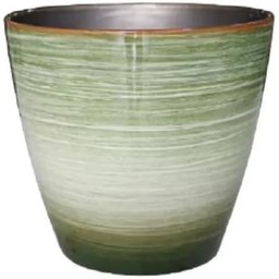 Vaso para Plantas Grande Decorativo Sala Jardim Alto Brilho (liso/verde-claro) - 1