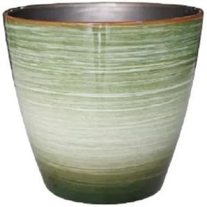 Vaso para Plantas Grande Decorativo Sala Jardim Alto Brilho (liso/verde-claro)