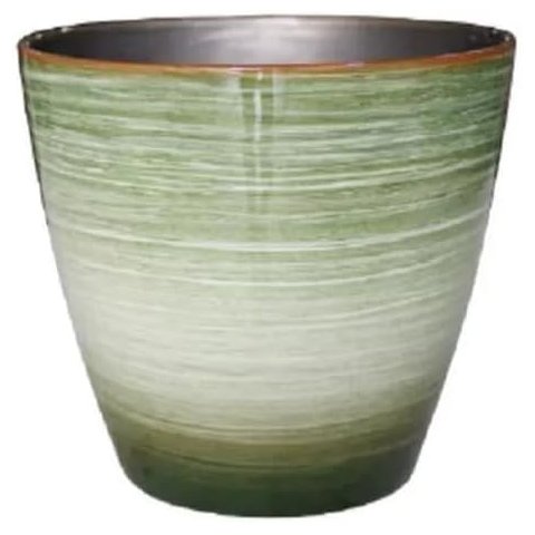 Vaso para Plantas Grande Decorativo Sala Jardim Alto Brilho (liso/verde-claro)