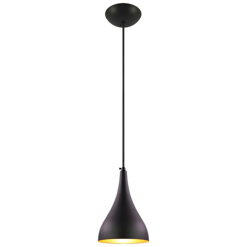 Pendente Decor Luminária Gota Alumínio Preto/cobre P