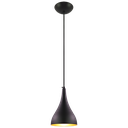 Ver imagem 1 de Pendente Decor Luminária Gota Alumínio Preto/cobre P