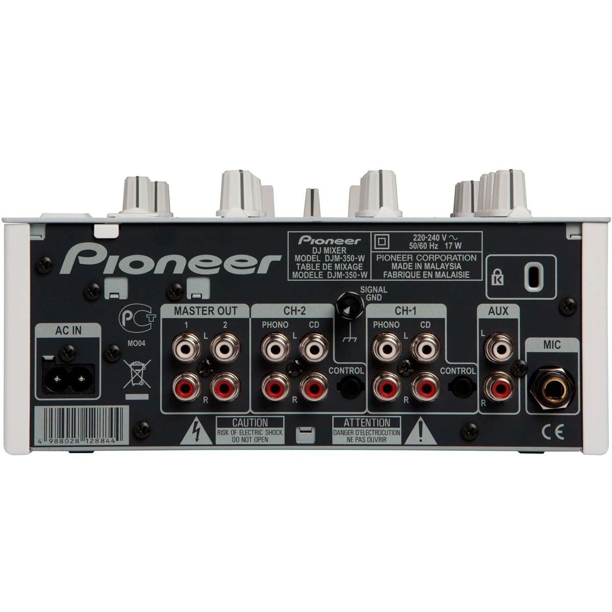 Mixer DJ 2 Canais c/ USB DJM350 Branco - Pioneer DJM-350-W