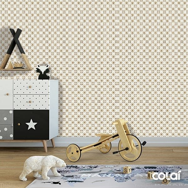 Papel De Parede Adesivo Lavável Abstrato Atômico 15m - 3