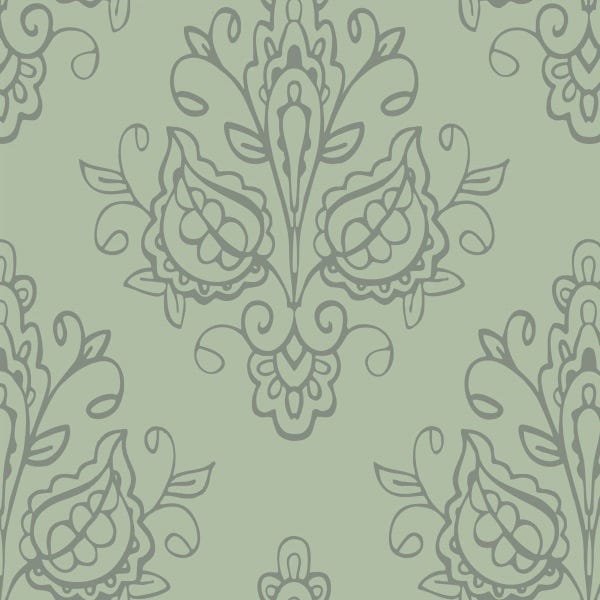 Papel De Parede Adesivo Lavável Abstrato Verde Musgo 12m - 1