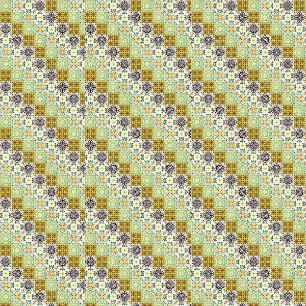 Papel de Parede Lavável Ladrilho Azulejo Portugues 9m - 6