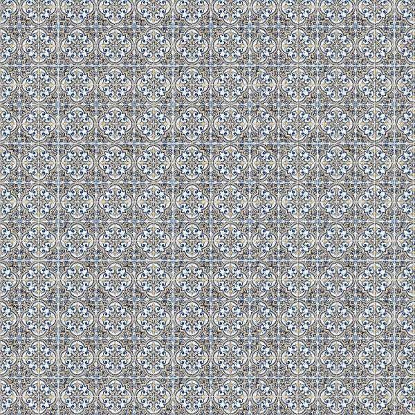 Papel de Parede Lavável Azulejo Português Vintage Azul 6m - 6