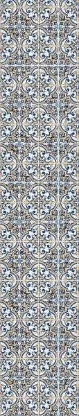 Papel de Parede Lavável Azulejo Português Vintage Azul 6m - 5