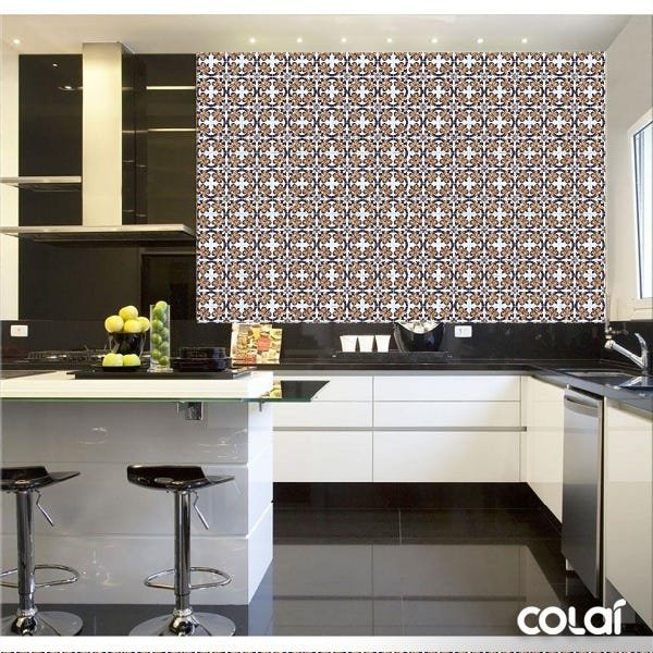 Papel de Parede Lavável Vidrado Português de Flores 6m - 2