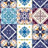Papel de Parede Lavável Ladrilho Azulejo Português 6m - 1