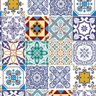 Papel de Parede Adesivo Lavável Azulejo Português 6m - 1