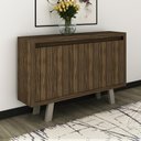 Ver imagem 1 de Balcão Escritório com 3 portas Multimóveis CR25028 Nogal/Fendi