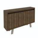 Ver imagem 4 de Balcão Escritório com 3 portas Multimóveis CR25028 Nogal/Fendi