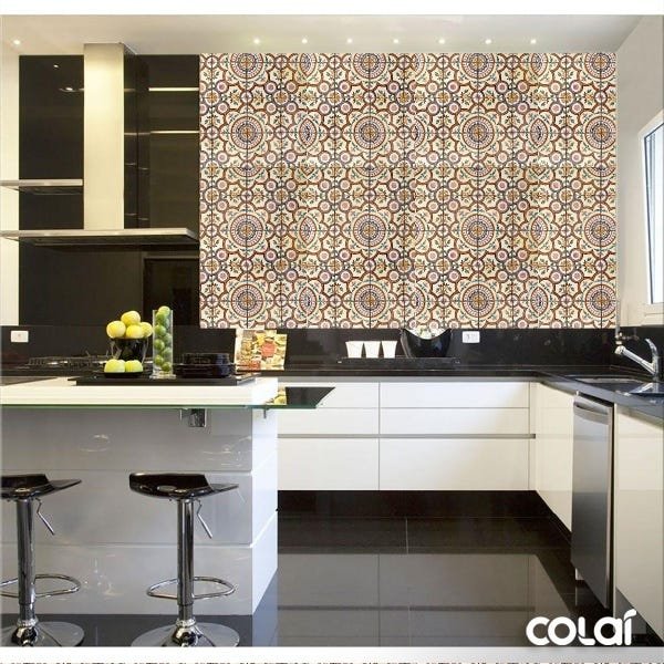 Papel de Parede Lavável Azulejo Português Retrô 6m - 2