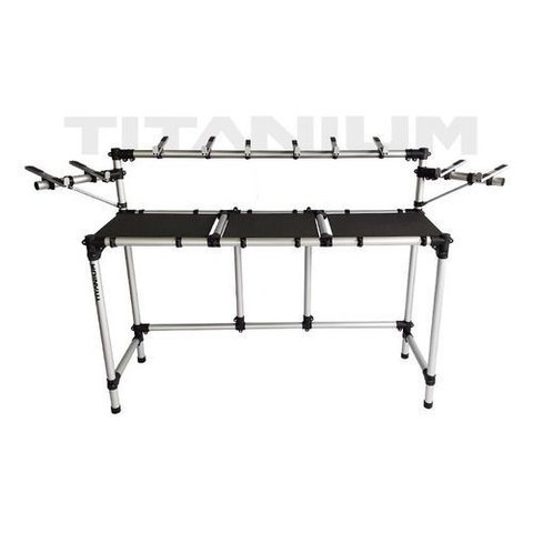 Rack Titanium Rdj Mk2 Custom P/ 2 Pickups, Mixer e Caixas de Som Monitores de Referencia