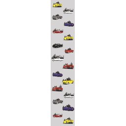 Papel de Parede Lavável Bolas Coloridas com Fundo Azul 3m - 6