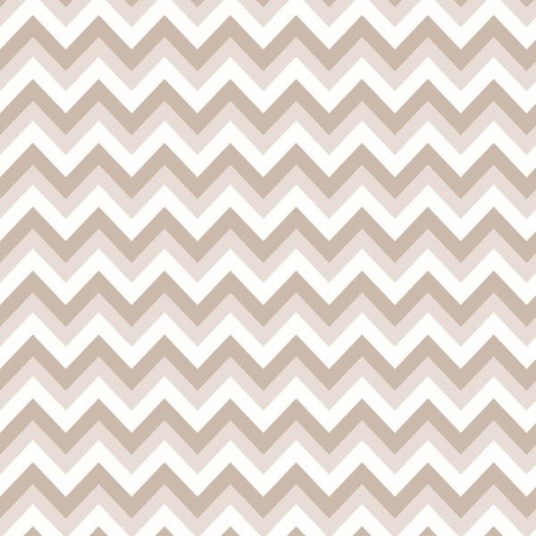 Papel De Parede Lavável Chevron Marrom Claro 18m - 1