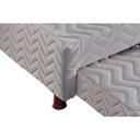 Ver imagem 4 de Cama Box Base C-2 Auxiliares Solteiro Universal Rústico Bordado White (88x188x32) - Paropas