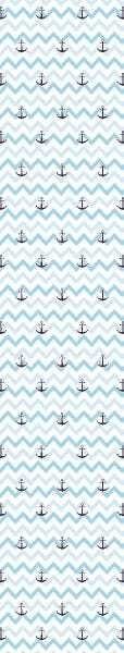 Papel De Parede Lavável Chevron Triangulares Com Âncoras 9m - 7