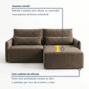 Ver mais imagens de Sofá Cama Reclinável sem Caixa 260cm Tóquio