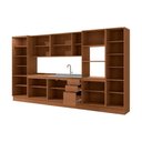 Ver imagem 5 de Kit Cozinha Modulada 8 Peças Ciela 2 Aéreos + 2 Balcões+3paneleiros + 1 Complemento C8p78 Canela